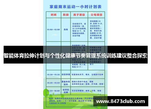 智能体育拉伸计划与个性化健康节奏管理系统训练建议整合探索